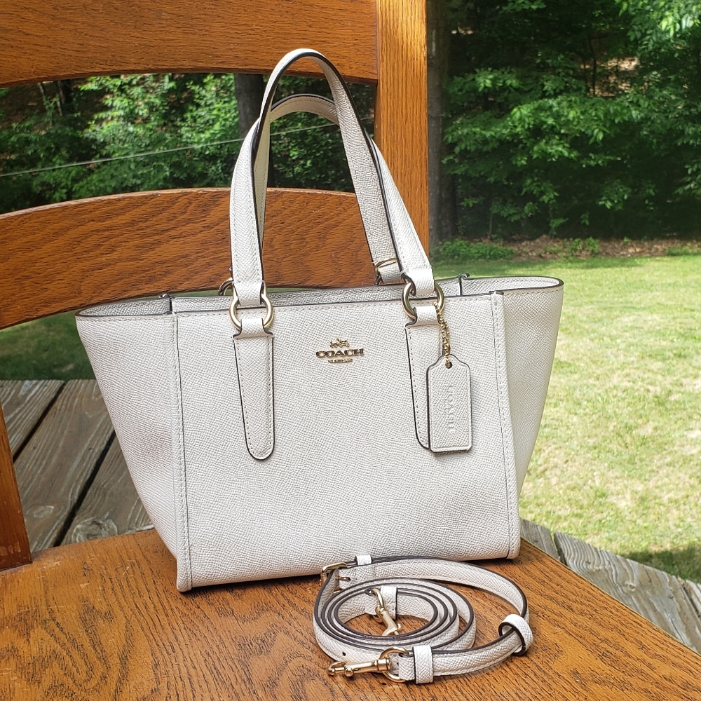 Crosby Carryall 21 Shoulder / Crossbody (F11925) small white top handle